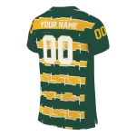 personalized baylor bears layered grids green jersey best selling