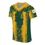 personalized baylor bears rugged stripes green jersey best selling