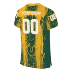 personalized baylor bears rugged stripes green jersey best selling