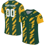 personalized baylor bears stripe block green jersey best selling