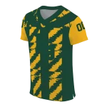 personalized baylor bears stripe block green jersey best selling