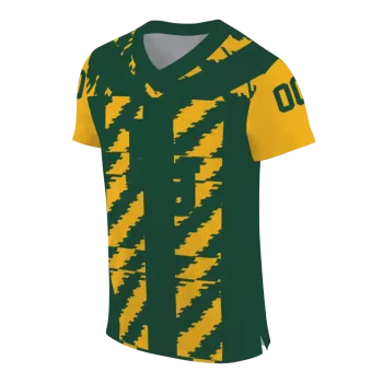 personalized baylor bears stripe block green jersey fashion forward