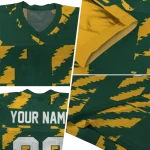 personalized baylor bears stripe block green jersey best selling