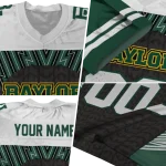 personalized baylor bears tire arrows green black white jersey best selling