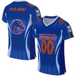 personalized boise state broncos dynamic dots blue jersey best selling