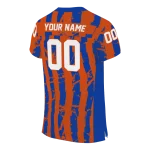 personalized boise state broncos stripe splatter orange jersey best selling