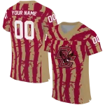 personalized boston college eagles stripe splatter maroon jersey best selling