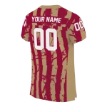 personalized boston college eagles stripe splatter maroon jersey best selling