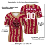 personalized boston college eagles stripe splatter maroon jersey best selling
