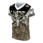personalized bowling green falcons antler skull camouflage hunting jersey best selling