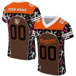 personalized bowling green falcons brushstroke xs brown black jersey best selling