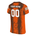 personalized bowling green falcons rugged stripes orange jersey best selling