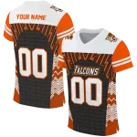 personalized bowling green falcons tire arrows orange black white jersey best selling