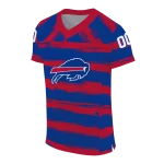 personalized buffalo bills art stripe blue jersey best selling