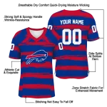 personalized buffalo bills art stripe blue jersey best selling