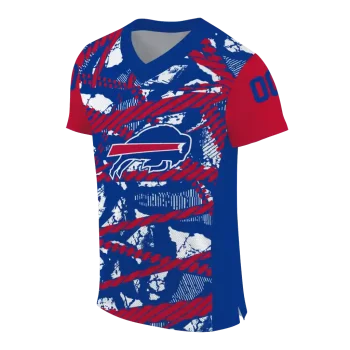 personalized buffalo bills camo shatter blue jersey fashion forward