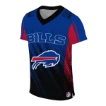 personalized buffalo bills halftone fade blue black jersey best selling