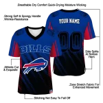 personalized buffalo bills halftone fade blue black jersey best selling
