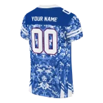 personalized buffalo bills mirrored pattern blue jersey best selling