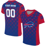 personalized buffalo bills stacked rectangle blue jersey best selling