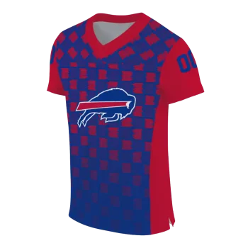 personalized buffalo bills stacked rectangle blue jersey fashion forward