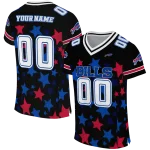 personalized buffalo bills star cluster black jersey best selling