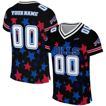 personalized buffalo bills star cluster black jersey best selling