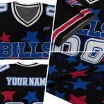 personalized buffalo bills star cluster black jersey best selling
