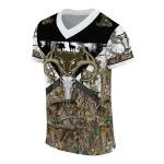 personalized buffalo bulls antler skull camouflage hunting jersey best selling