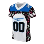 personalized buffalo bulls brushstroke xs white black jersey best selling