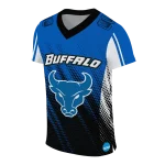 personalized buffalo bulls halftone flow royal blue black jersey best selling