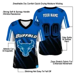 personalized buffalo bulls halftone flow royal blue black jersey best selling