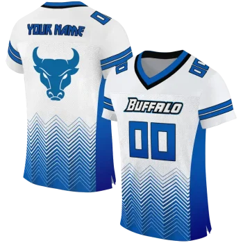 personalized buffalo bulls halftone sweep white black jersey best selling