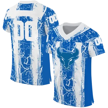 personalized buffalo bulls rugged stripes royal blue jersey best selling