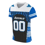 personalized buffalo bulls tire arrows royal blue black white jersey best selling