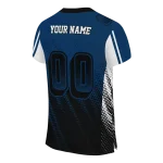 personalized byu cougars halftone flow blue black jersey best selling