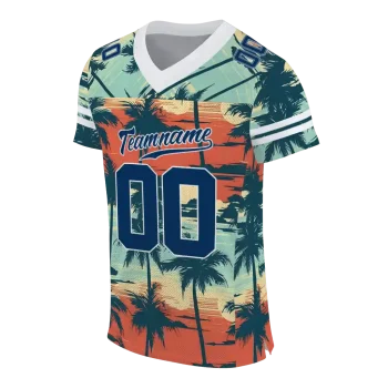 personalized byu cougars horizon palm sunset jersey fashion forward