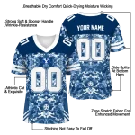 personalized byu cougars mirrored pattern blue jersey best selling