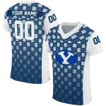 personalized byu cougars stacked rectangle blue jersey best selling