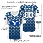 personalized byu cougars stacked rectangle blue jersey best selling