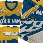 personalized california golden bears dripping flames blue white jersey best selling