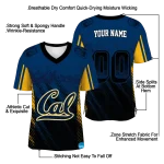personalized california golden bears halftone flow blue black jersey best selling