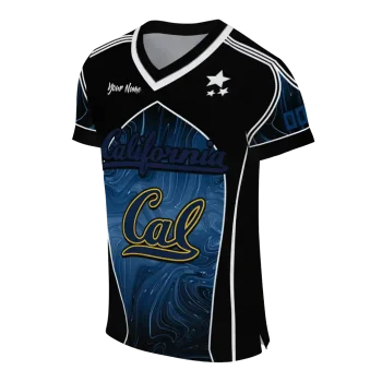 personalized california golden bears halftone slant blue black jersey fashion forward