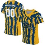 personalized california golden bears stripe splatter blue jersey best selling