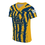 personalized california golden bears stripe splatter blue jersey best selling