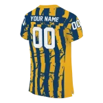 personalized california golden bears stripe splatter blue jersey best selling