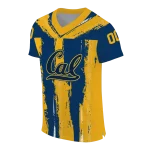personalized california golden bears striped texture blue jersey best selling