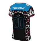 personalized carolina panthers brushstroke xs black jersey best selling