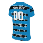 personalized carolina panthers layered grids blue jersey best selling