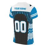 personalized carolina panthers tire arrows blue black white jersey best selling